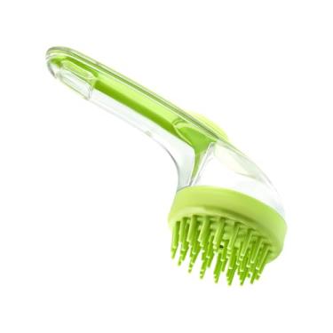 Imagem de Escova de Banho para Cães - Escova De Massagem Para E Cães | Com Dispensador Para Animais Domésticos Em Casa Piscina Natação Toalhadores