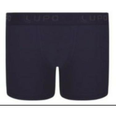 Imagem de Cueca Boxer Infantil Lupo Kids em Agodão - Marinho, GG