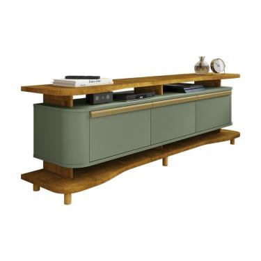 Imagem de Rack Guarapari TV 75 Polegadas com Pés de Madeira Maciça