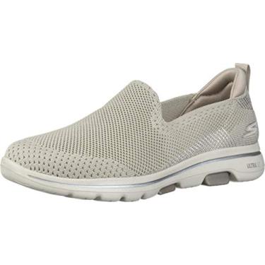 Imagem de Skechers Tênis feminino Go Walk 5-Prized, Cinzento-acastan, 6
