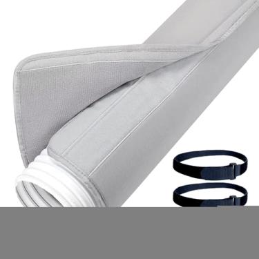 Imagem de Manga isolante para mangueira de ar condicionado,Isolamento Térmico para Mangueira de Ar Condicionado Portátil - Flexível de Tubo Isolado Ajustável a Tubos de 15 cm e 13 cm de Diâmetro Substituição de