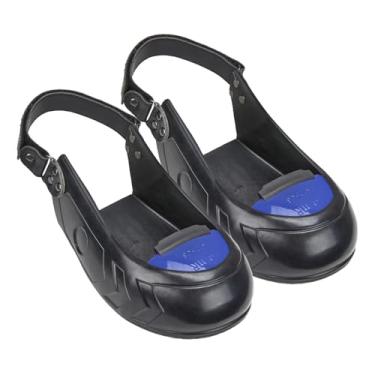 Imagem de YsXoWiui Biqueira de metal, proteção para os dedos dos pés para adultos, protetores de sapatos, galochas para botas de trabalho, local de trabalho, multiuso,