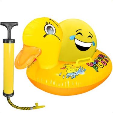 Imagem de Boia Fralda Infantil Assento Fralda + Bola Inflável Borracha e Bomba d
