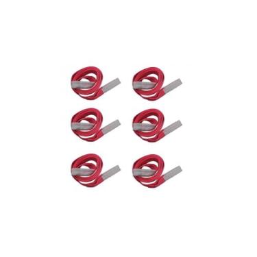 Imagem de Kit Com 6 Cinta De Elevação De Carga 2 Metros x 5 Tonelada - Vermelho 