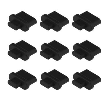 Imagem de SG Store 30 peças USB C plugue poeira silicone tipo-C tampas protetoras para telefones e tablets com porta tipo C, preto