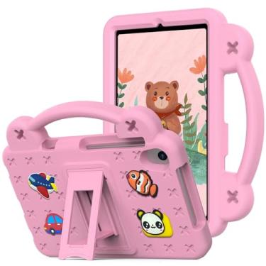 Imagem de DuaTang Capa infantil compatível com Samsung Galaxy Tab A de 8,4 polegadas 2020 SM-T307/SM-T307U, mangas protetoras de EVA leves à prova de choque com suporte e alça - rosa