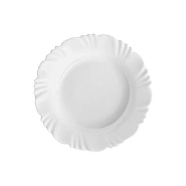 Imagem de Prato Vidro Pétala Branco Duralex 23,5cm