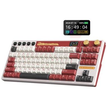 Imagem de Teclado para jogos sem fio RK ROYAL KLUDGE M87 com tela 75%