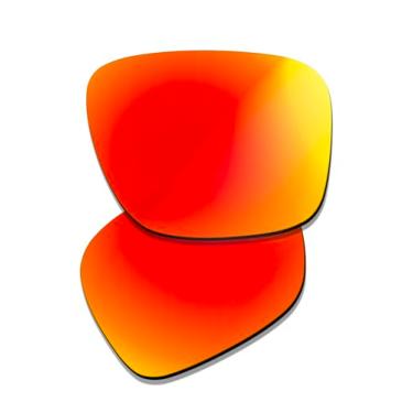 Imagem de Prizo ORL Lentes de reposição polarizadas antirreflexo para óculos de sol Oakley Holbrook XXL OO9487, Irídio vermelho fogo, Medium
