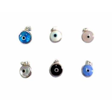 Imagem de Pingente De Prata Olho Grego Formato Redondo: a Tendência Que Atrai So