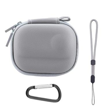 Imagem de Flymile Estojo De Transporte Pequeno Para Insta360 Go 3/Go 3S, Capa Proteção Lente Pu Rígido, Bolsa Armazenamento, Mini Viagem Portátil Com Mosquetão E Alça Pulso, Acessórios Câmera Ação (Cinza)