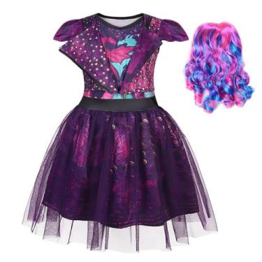 Imagem de Fantasia WonderBabe Mal Descendants Girl Halloween Party 5-6T