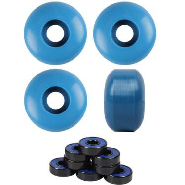 Imagem de Rodas de skate com rolamentos e espaçadores ABEC 7 52mm - TGM Skateboa