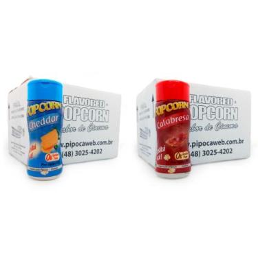 Imagem de Temperos Para Pipoca Cx24Un - Cheddar E Calabresa - Flavored Popcorn