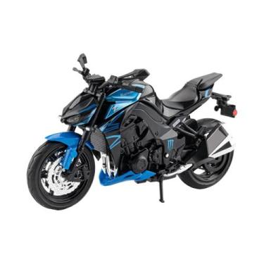 Imagem de Modelo De Motocicleta Kawasaki Z1000 ZX-6R Em Escala 1:12 De Liga Metá