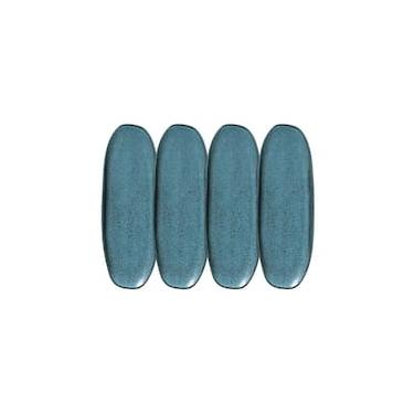 Imagem de Conjunto de Travessas Oval Rasa Grande Porto Brasil Orgânico Night Sky 36x13cm - 4 Peças