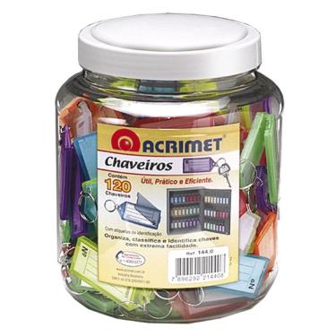 Imagem de Chaveiro com etiqueta pote com 120 unidades 144.0 Acrimet