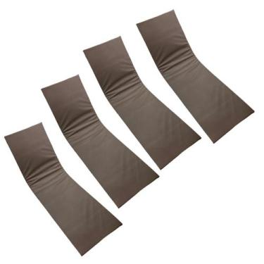 Imagem de Colchonete De Espreguiçadeira De Piscina Liso Marrom 4un - DreamInBox