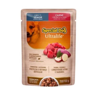 Imagem de Ração Úmida Special Dog Ultralife Cães Sênior Sabor Carne 100g