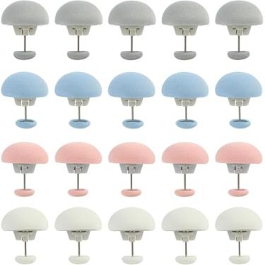 Imagem de Clipes de capa de edredon de cogumelo - porta-edredons antiderrapantes para cama, folhas de edredons, cortinas e cobertores (20 peças)