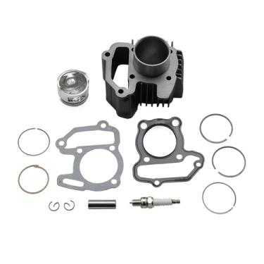 Imagem de MOFANS Kit de motor de reconstrução de extremidade superior 80CC Conjunto de juntas de pistão para Yamaha Badger Raptor 80 1985-2008 para # 22K-11311-02-00