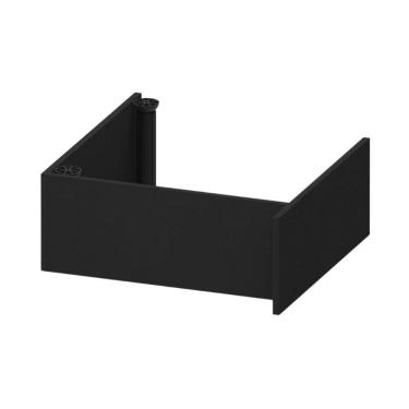 Imagem de Kit Rodapé Para Balcão Cozinha De Canto Veneza Com Pés Multimóveis Mp3745 Preto