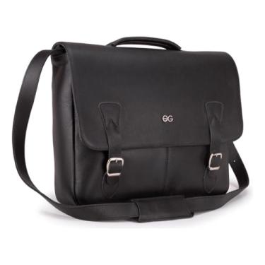 Imagem de Pasta Executiva Bolsa Maleta Masculino 100% Couro Legítimo(Preto)