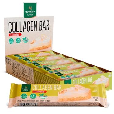 Imagem de Collagen Bar Torta de Limão - Fonte de Proteínas e Colágeno - Saúde e Sabor - 10 Unidades - Nutrify