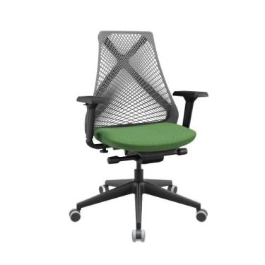 Imagem de Caderia de Escritório Ergonômica Bix X+ Assento Poliéster - Plaxmetal,