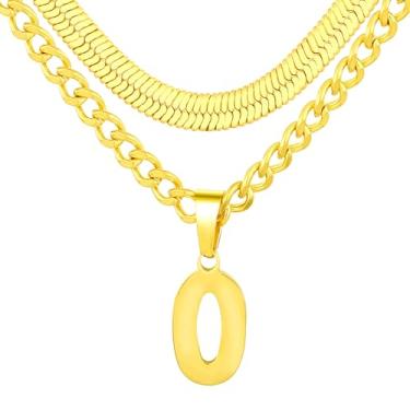 Imagem de Colar de número, colar em camadas para homens, meninos e crianças, colar com números para meninos atletas, corrente de aço inoxidável de 45,7 cm + 50 cm para homens com pingente de número, colares de