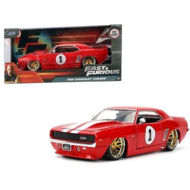 Imagem de Miniatura Chevrolet Camaro 1969 Velozes 1:24 Jada vermelho - Jada Toys