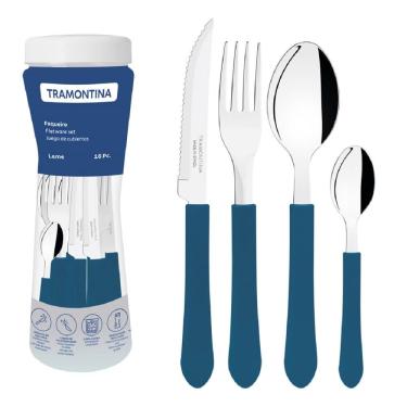 Imagem de Faqueiro Leme Com 16 Peças Azul - 23198917 - Tramontina