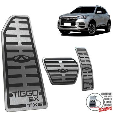 Imagem de Descanso + Pedaleira Chery Tiggo 5X TXS 2019 A 2022 Preto