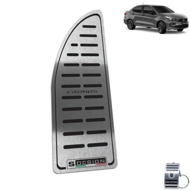 Imagem de Descanso de Pé Aço Inox Fiat Cronos S- Design Preto