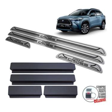 Imagem de Soleiras Toyota Corolla Cross 2022 Preto Baixo Relevo