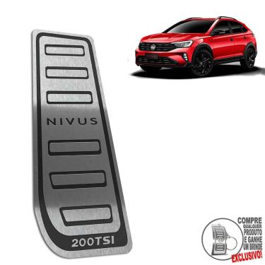 Imagem de Descanso De Pé Aço Inox Volkswagen Nivus Highline Preto