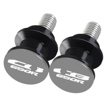 Imagem de BYYINGSUS Compatível com CB650R CB650F CB 650R 650F 8 mm Carretéis de braço oscilante de alumínio CNC acessórios deslizantes Cb650r Cb650f (CB650R Titanium)