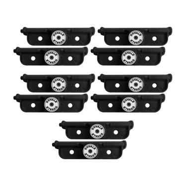 Imagem de 05 Fechadura Trava Lateral Tetra De Sobrepor Dupla Para Porta De Enrolar Com Segredos Iguais