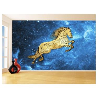 Imagem de Papel De Parede 3D Animais Pop Art Cavalo Cores 3,5M Pxa328