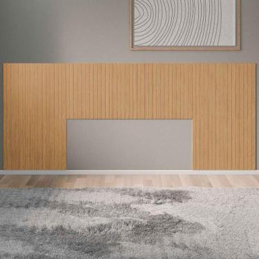 Imagem de Cabeceira Ripada 100 Mdf Cama Casal Queen E King 240cm - WA Distribuid