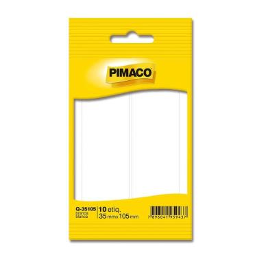 Imagem de Etiqueta adesiva Q-35105 retangular branca - Pimaco