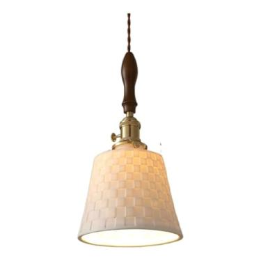 Imagem de Luminária pendente de latão - Iluminação suspensa moderna, luminária de teto preta polida. Universal E27 compatível com sala de jantar. Luminária pendente de lustre de 1 luz