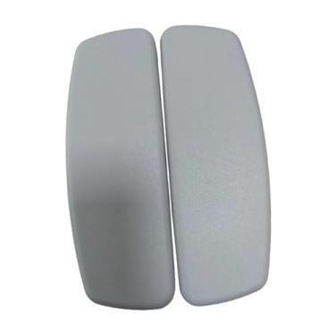 Imagem de YsXoWiui 2 X Apoios de Braço para Cadeira de Escritório, TPU Fácil de Instalar com Furos de Montagem, À Prova D'Água, Almofadas de Substituição para Braços