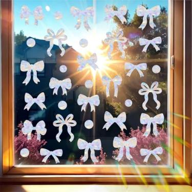 Imagem de Adesivo de vidro anticolisão para janela de laço, fixadores de janela estática, adesivos de vidro anticolisão, adesivos de vidro para pássaros, prismático, vinil, janela, aderência, coletor de sol