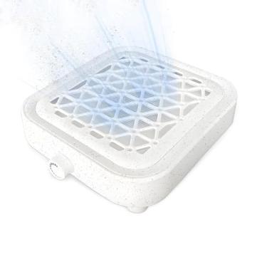 Imagem de KmaxShip Coletor de pó de unhas, coletor de pó a vácuo de unhas, coletor de pó a vácuo de manicure, turbina a motor de 4000 rpm, com filtro reutilizável para arte de polimento de unhas em acrílico