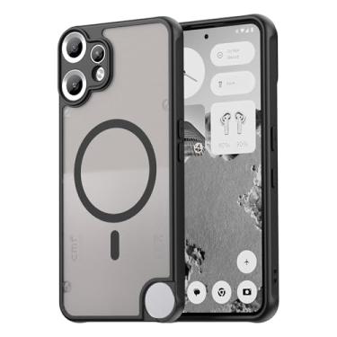 Imagem de Asuwish Capa para celular Nothing CMF Phone 2 Pro, compatível com Magsafe Magnetic, translúcido fosco antiimpressão digital, capa protetora à prova de quedas de grau militar à prova de choque feminina