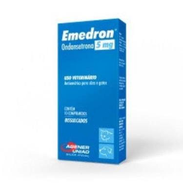 Imagem de Antiemético Emedron 5mg para Cães e Gatos com 10 Comprimidos