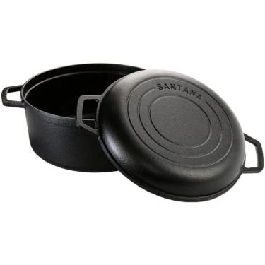Imagem de Panela Duo Ferro Fundido Caçarola Frigideira Santana 24cm