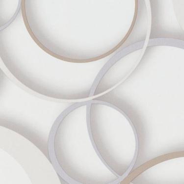 Imagem de Papel de Parede DDD em 3D MAX 28301 Círculos - Rolo: 10m x 0,53m