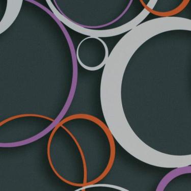 Imagem de Papel de Parede DDD em 3D MAX 28305 Círculos - Rolo: 10m x 0,53m